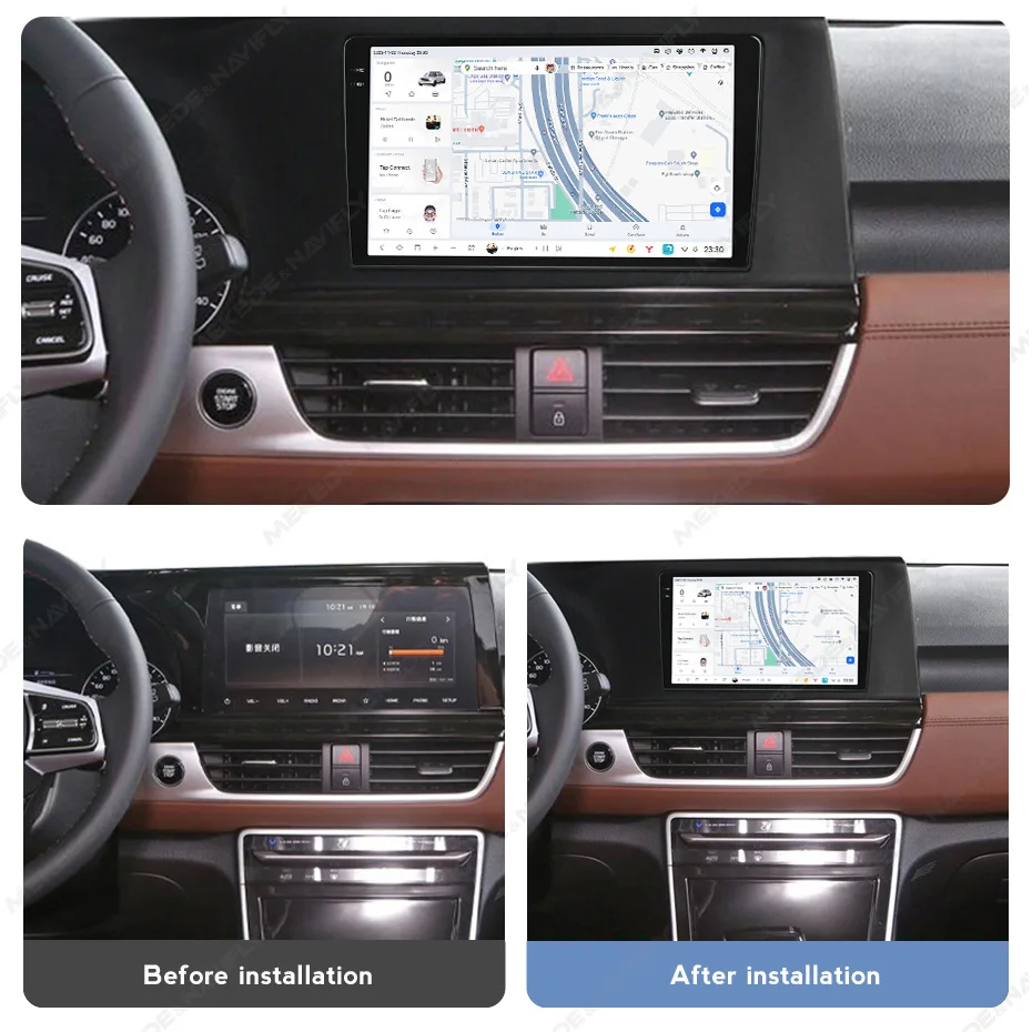 MEKEDE DUDUAUTO gps navigation car 2k screen 12+512 8core WiFi 4G For KIA Seltos KX3 2020 optional 360 camera