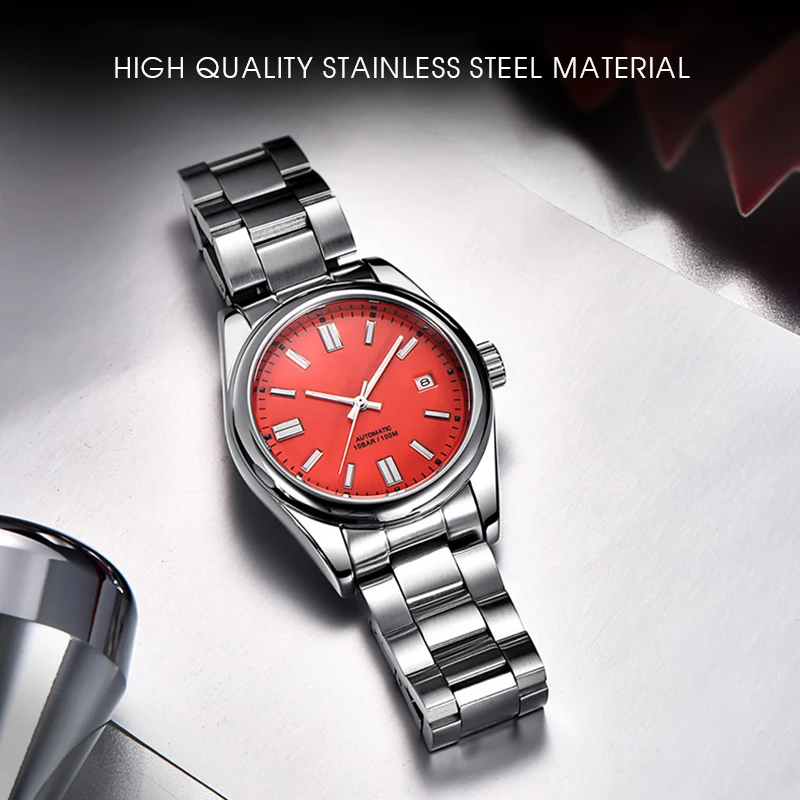 Luxury 39MM Watches Automatic Watch Leisure 100M Waterproof For Men Mechanical Wristwatch Stainless Steel Clock