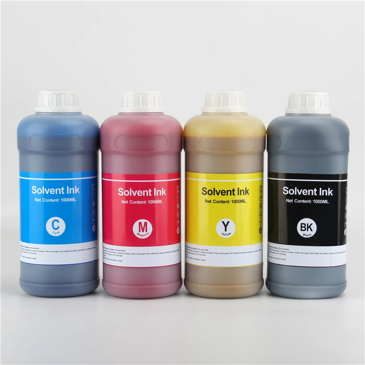 1000ML Solvent Based Ink For Seiko Spt 510 508Gs For Spectra Polaris For Konica 512 10PL 35PL 25PL 30PL 30 PL Printhead Head