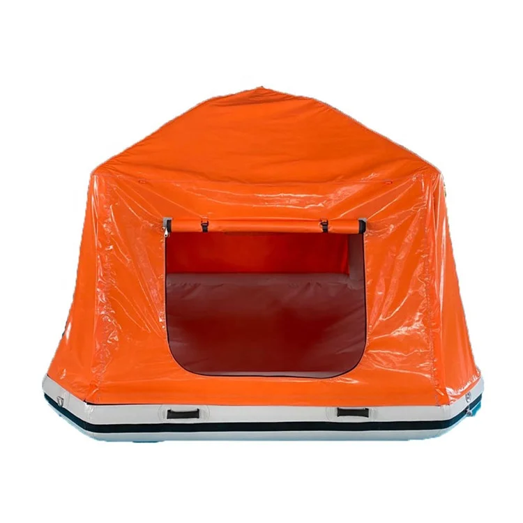 Newest inflatable water floating tent raft for playground
