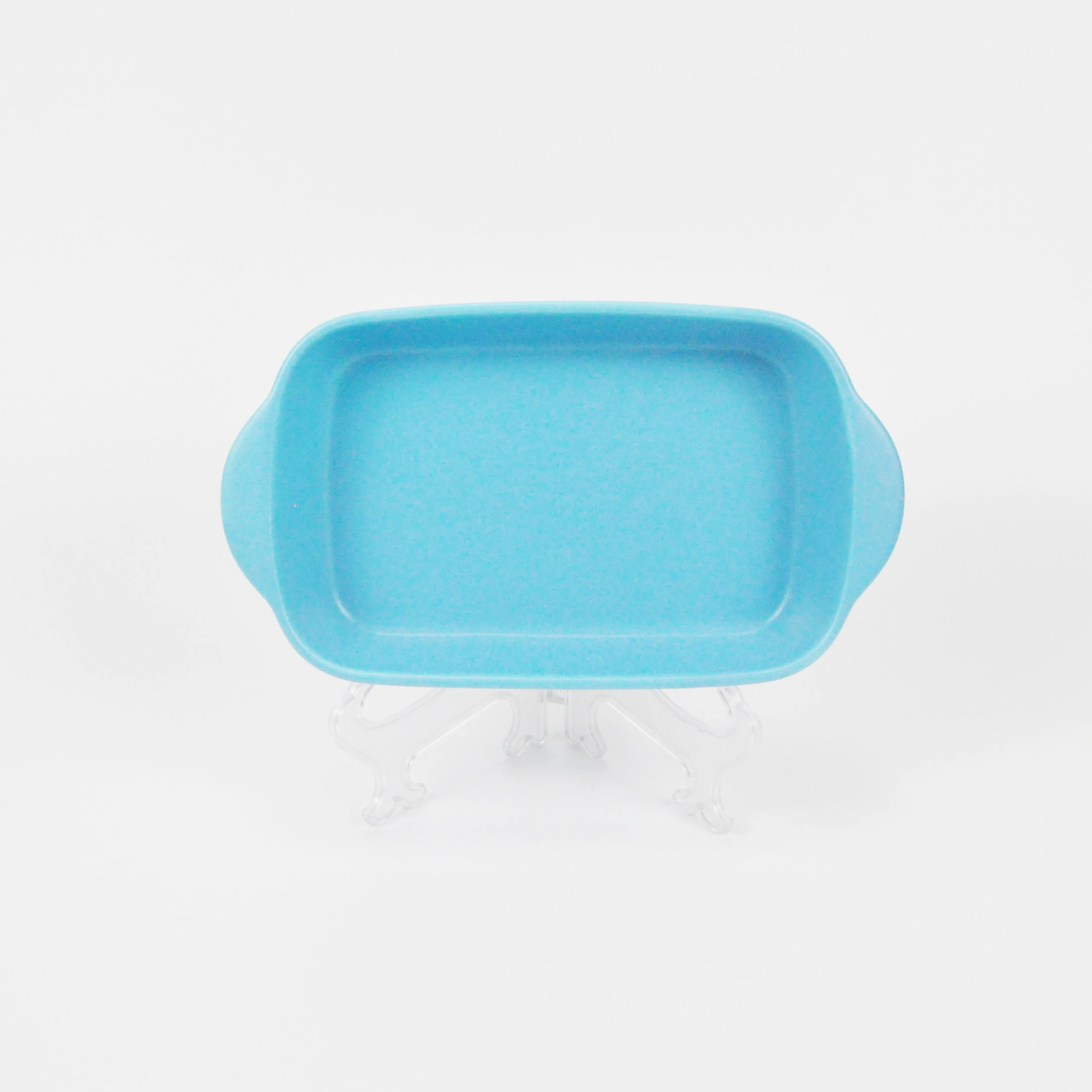 Высококачественная Бытовая микроволновая печь, безопасная, матовая, с ручкой, глубокая керамическая тарелка