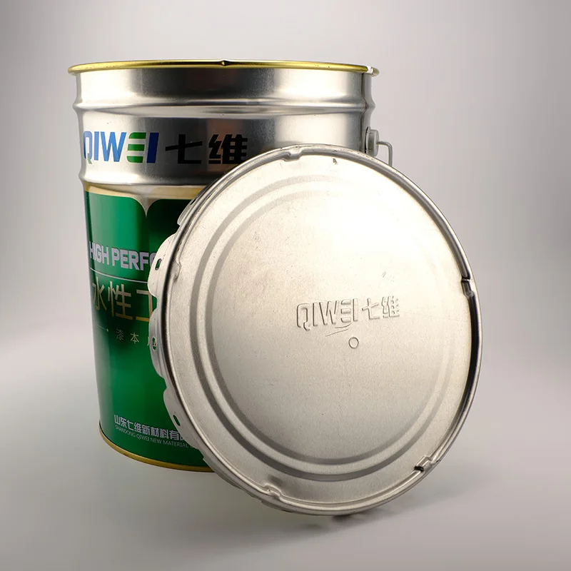 8 liter empty metal paint iron oil drum with lid