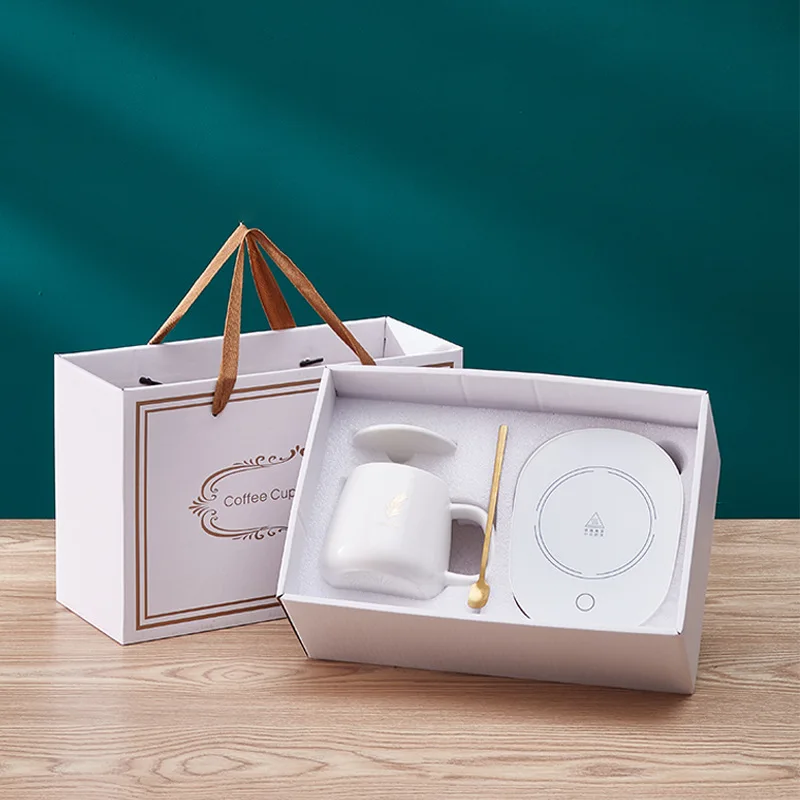 2022 портативная 15 Вт USB Умная Автоматическая кофейная кружка с постоянной температурой 55 градусов новая подогревом для дома и