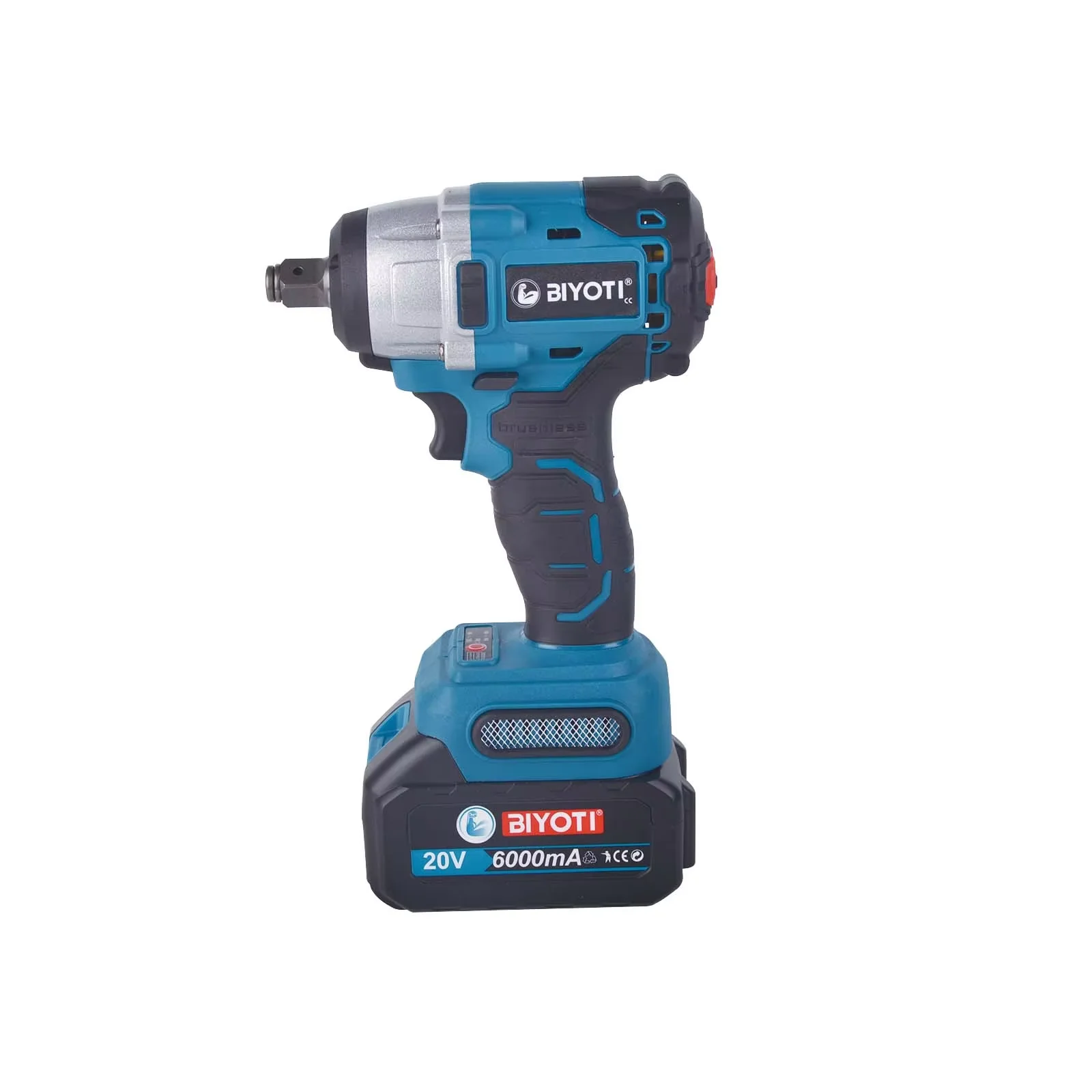 High Quality Impact Wrench High Efficiency Electric Wrench Good Quality Lithium Battery Cordless Brushless Wrench