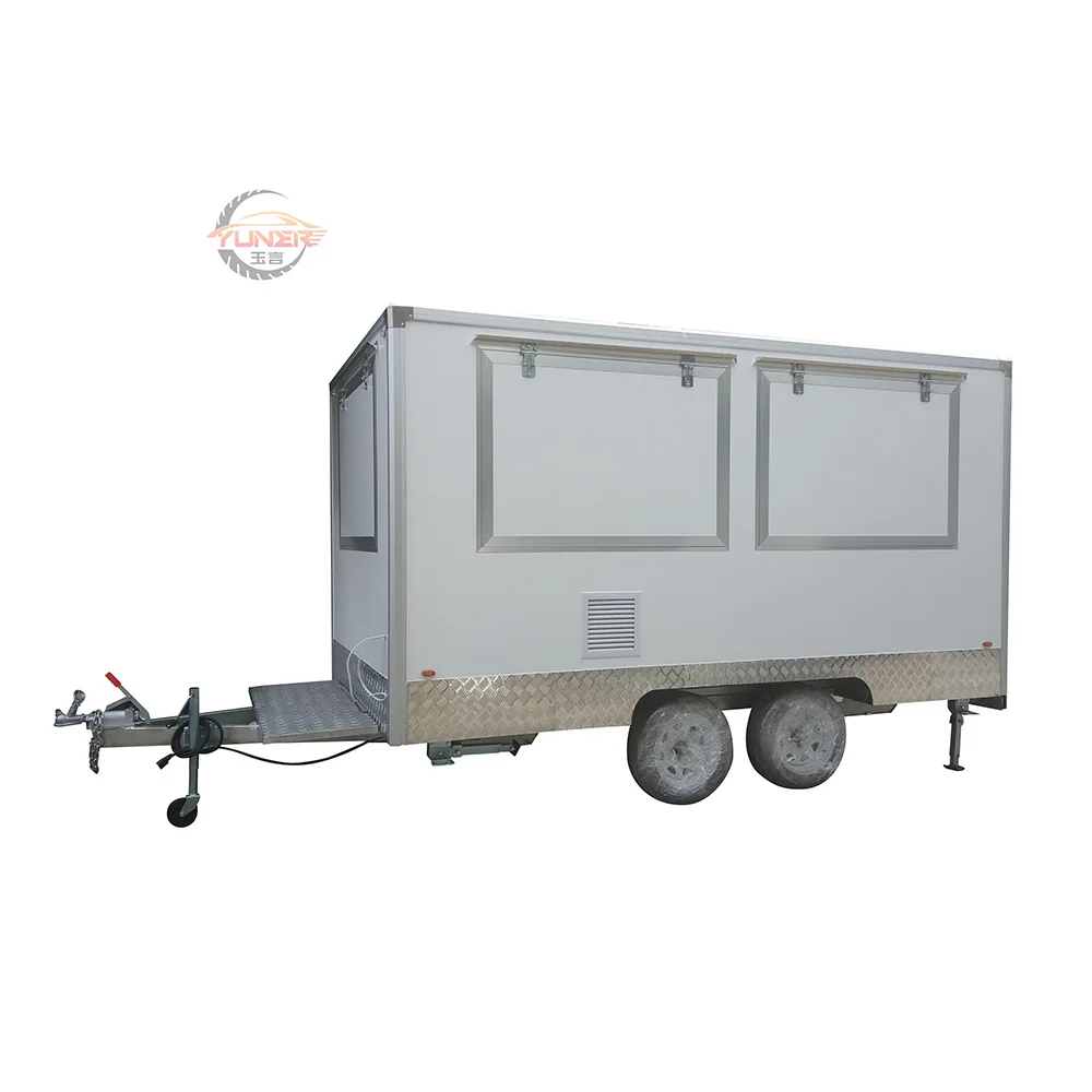 2023 High Quality Multifunctional FRP Square Food Trailer
