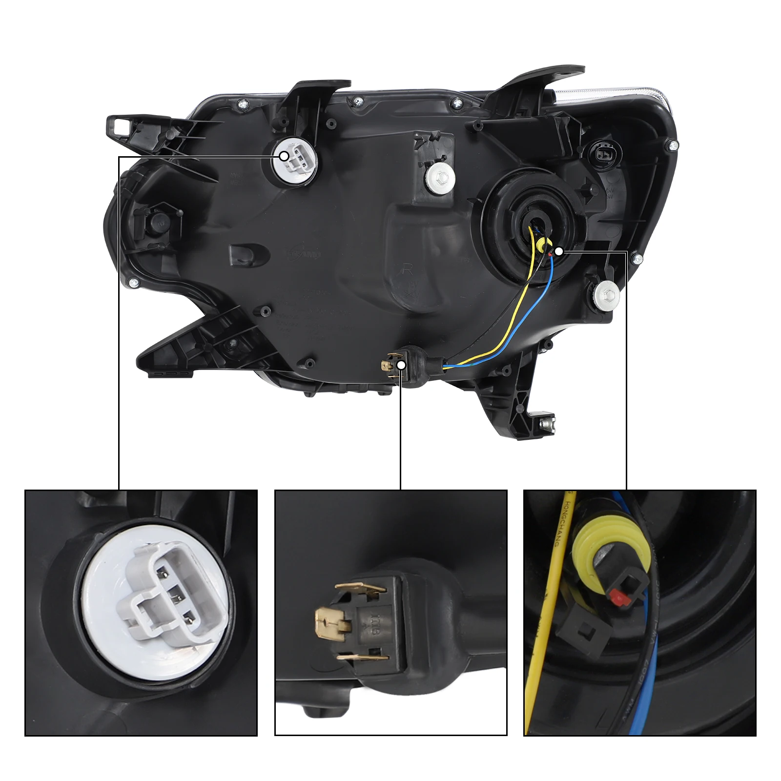 JQ Car Headlights Assembly Auto Parts Body Kit for Toyota Tacoma  2012-2015 8111004181 8115004181 Headlights Car Auto Parts