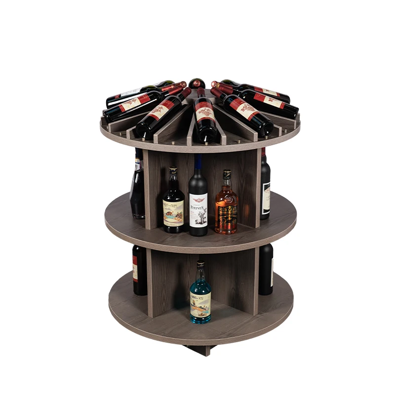 Factory Direct Modern Art Wooden Wine Rack Metal