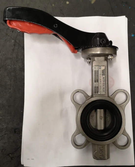 high performance with factory price  ductile iron material 4 inch wafer butterfly valve  water valve with Lever operated