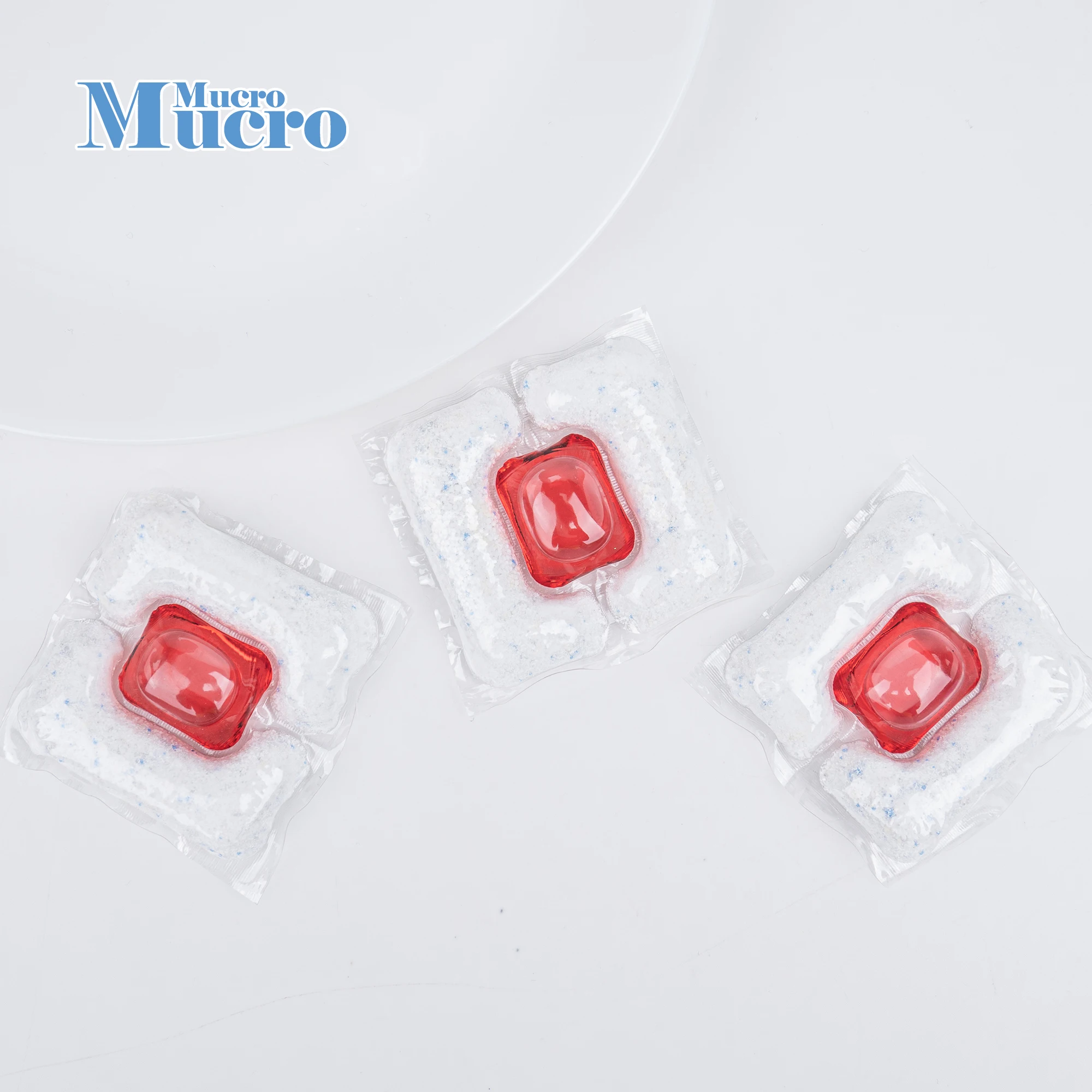 Mucro 15g Triple Chamber COnsentracted Top Dishwasher Detergent Pods Kitchen Clean Natural Top Dishwasher Powder Tablets Pods