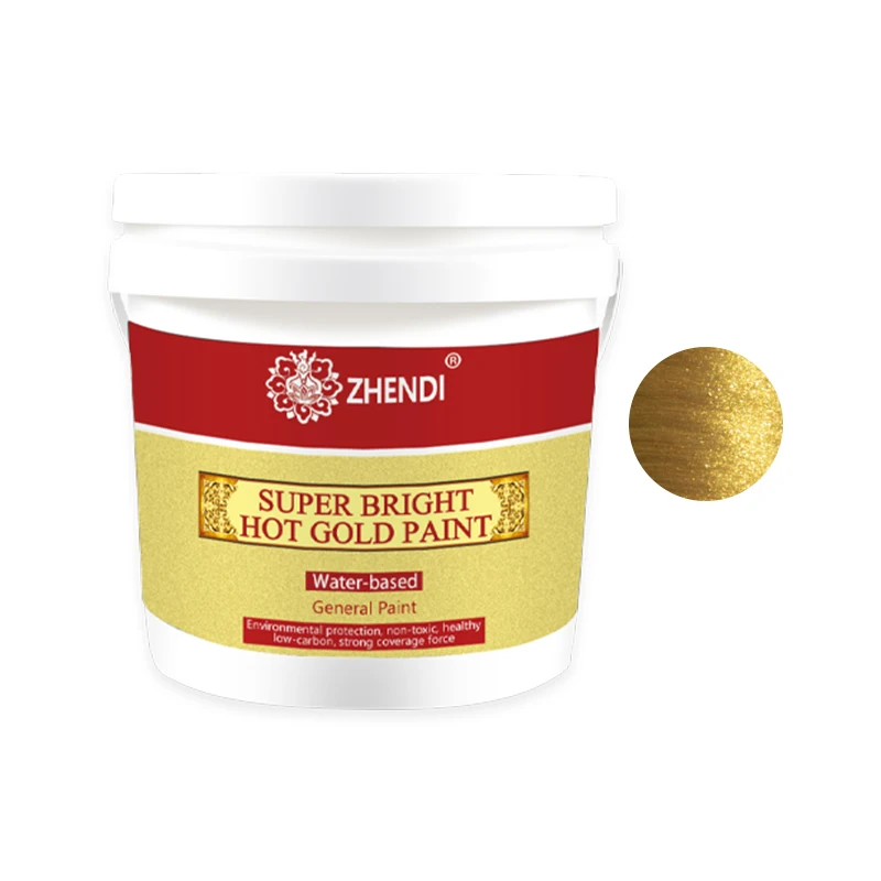 Zhendi Manufacturer Wholesale Waterborne Bronzing Paint Of Gold Painting Of Buddha Temples