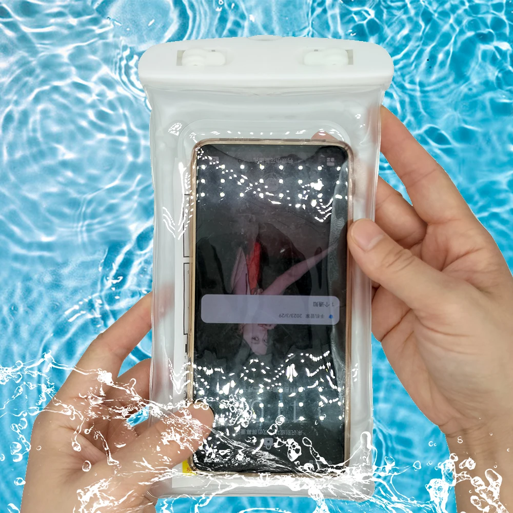 Wholesale Floating Waterproof Bag pvc Mobile Phone Cases Clear Pouch