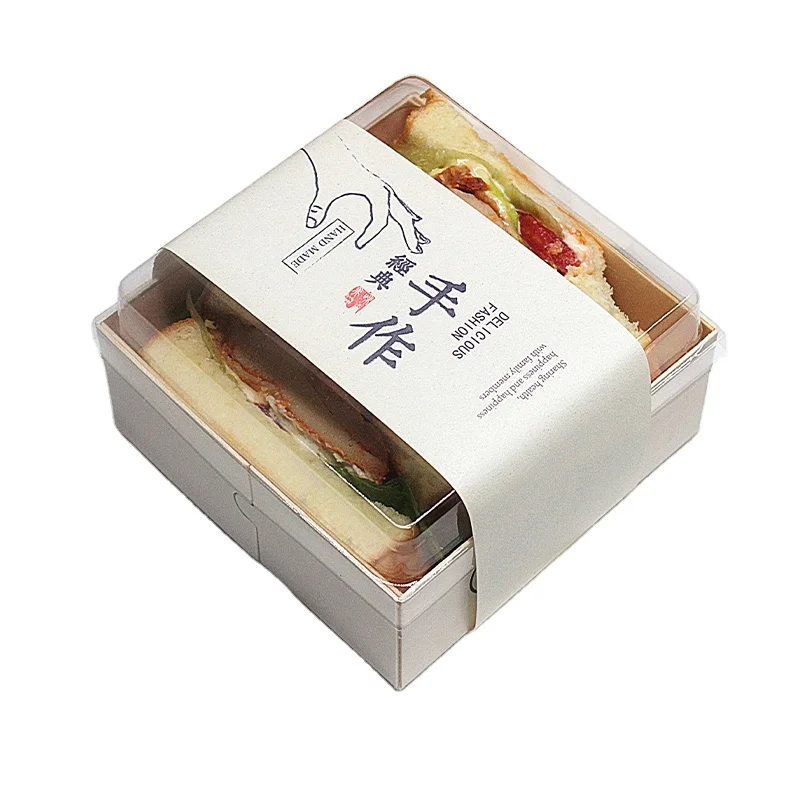 Одноразовый Ланч-бокс на вынос, коробка для упаковки тортов Tiramisu, деревянная коробка для шоколада