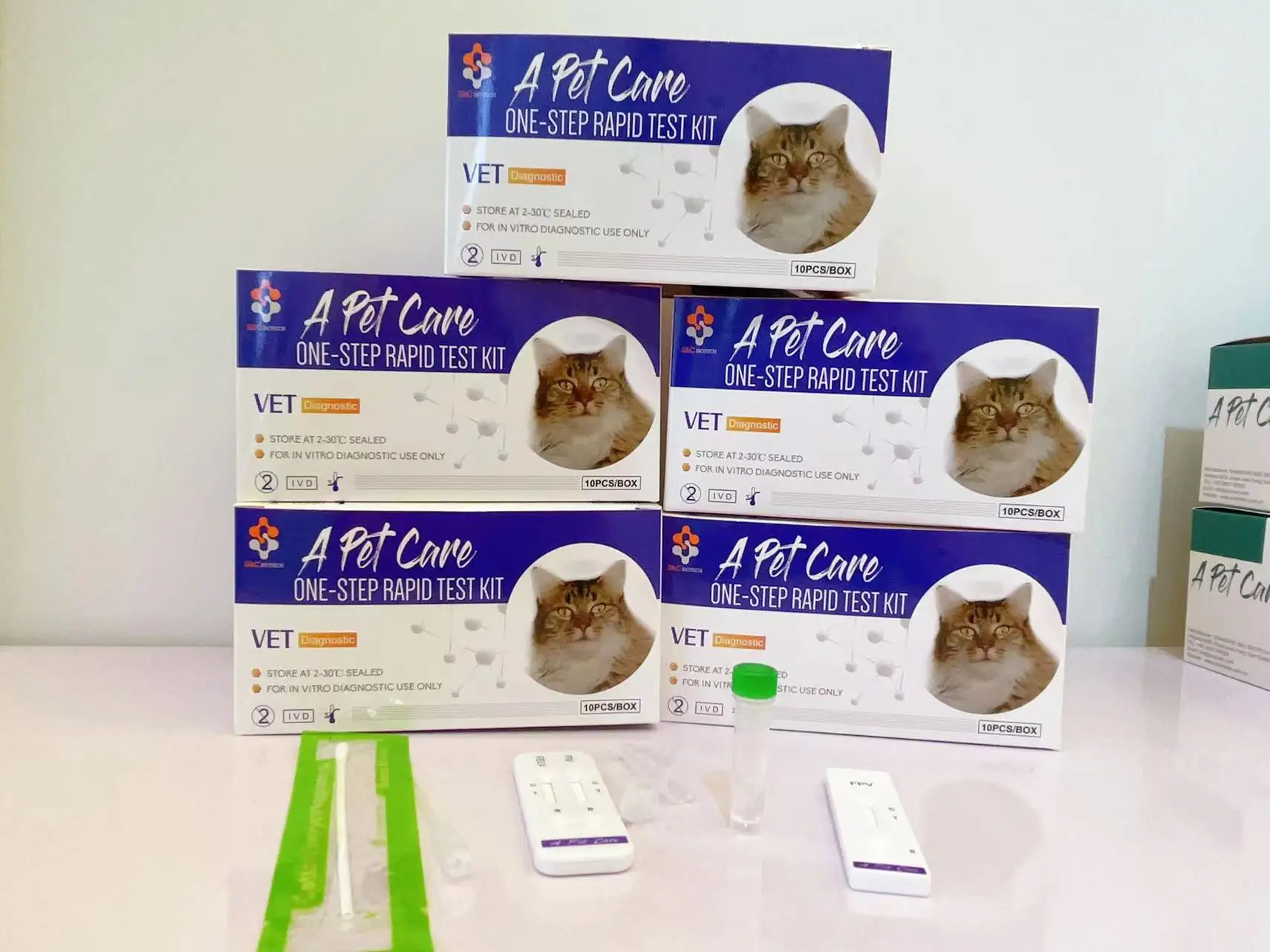 Tom cat Feline blood typing kits cat A/B type cards Blood group quick check pet tests