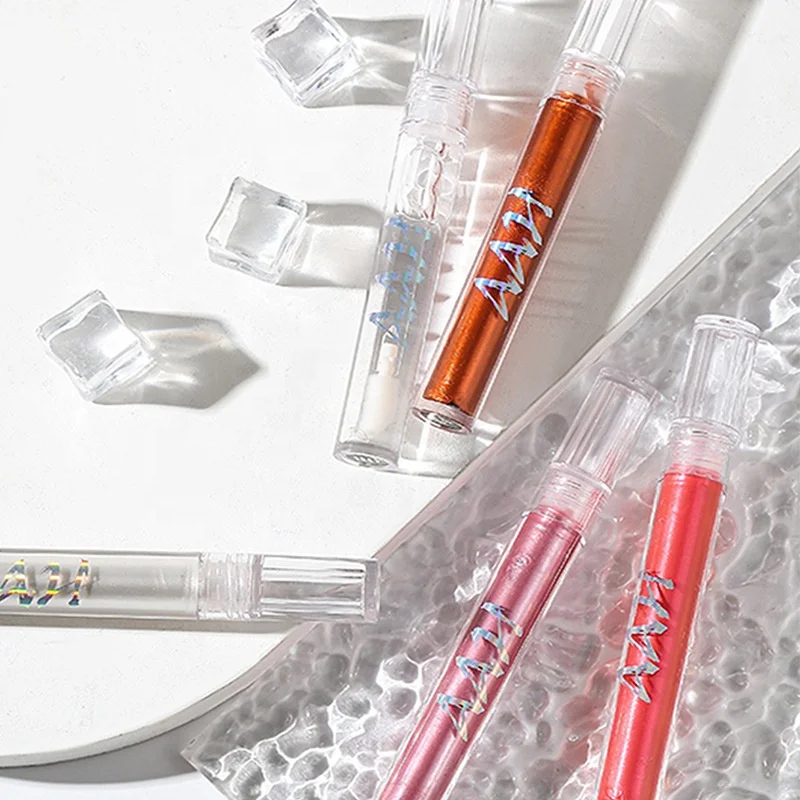 Clear Glitter Women Moisturizing Private Label Lip Gloss Plumping Lip Care Glitter Lipstick For Women Wholesale