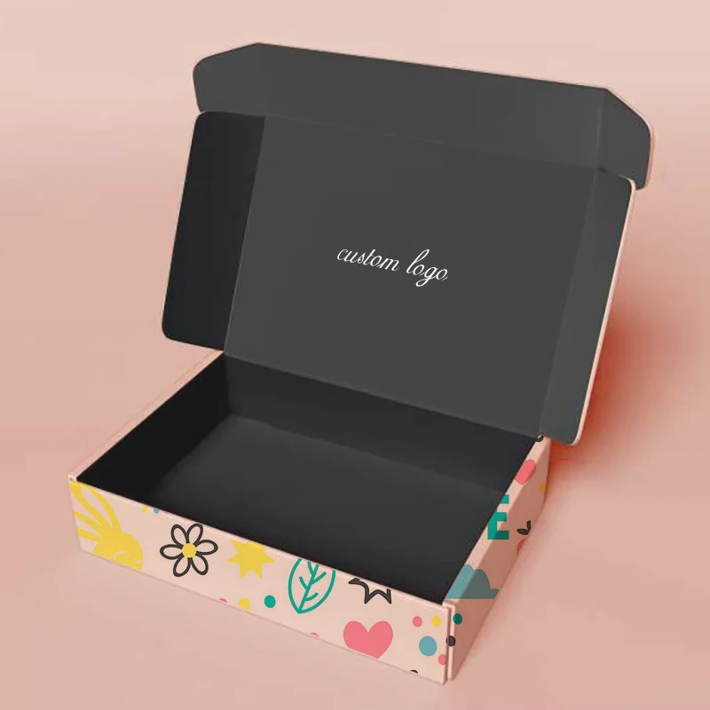 Big Mail Biodegradable Kraft Mailer Shipping Mailing Cartons Packaging Paperboard Boxe Custom Printed With Self Adhesive Strip