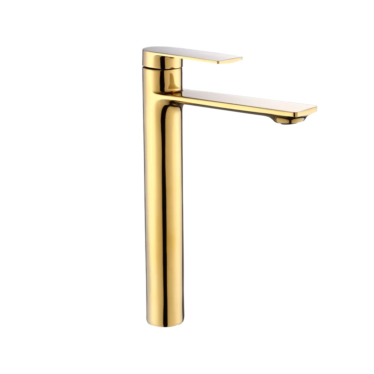 Wash Rose Gold Finish Bathroom Tap Single Handle Brass Basin Toilet Water Mixer Faucets