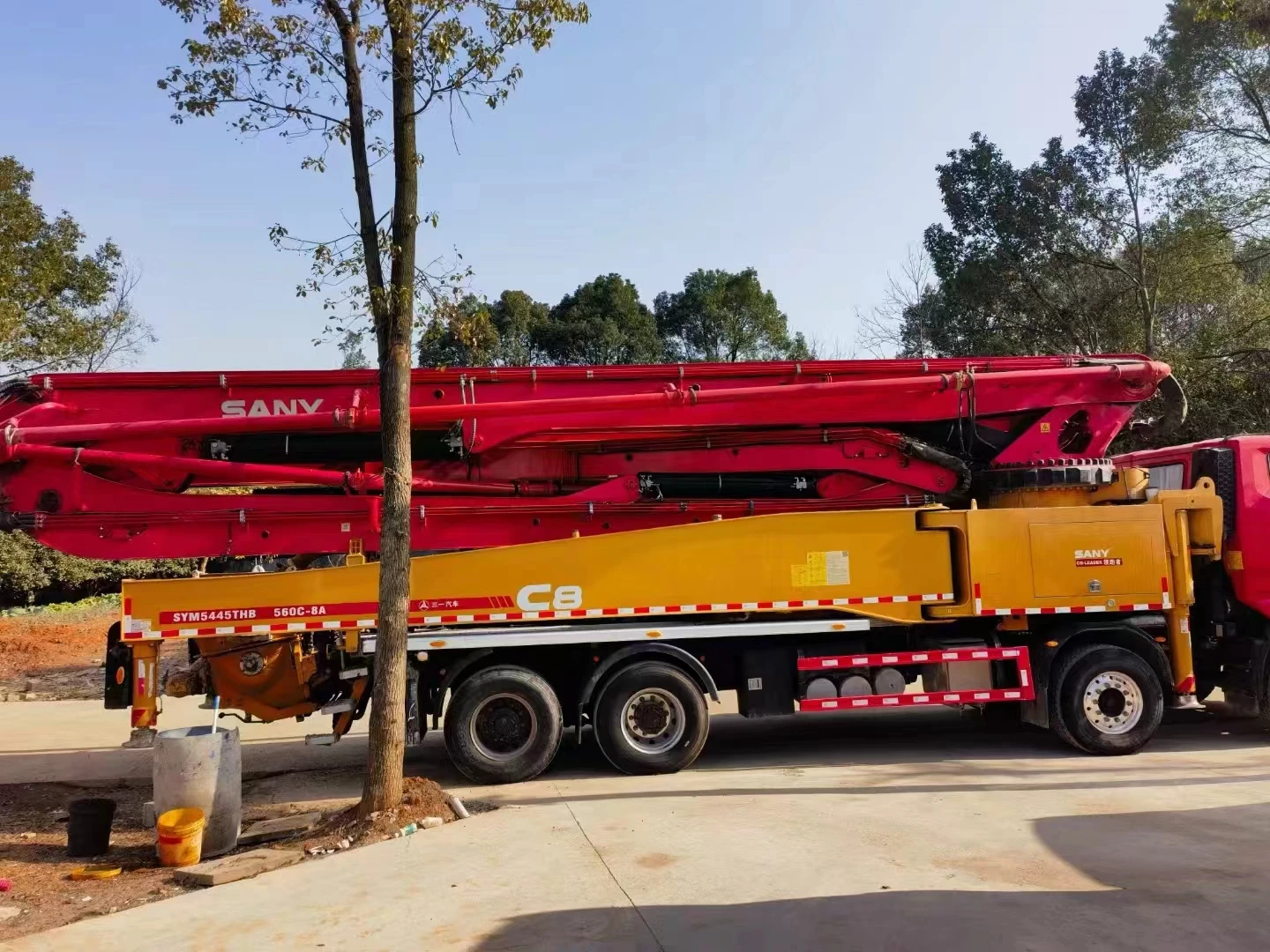 2021 SANY Homemade 56 Meters Used Concrete Pump Truck With diesel Engine 360KW Power