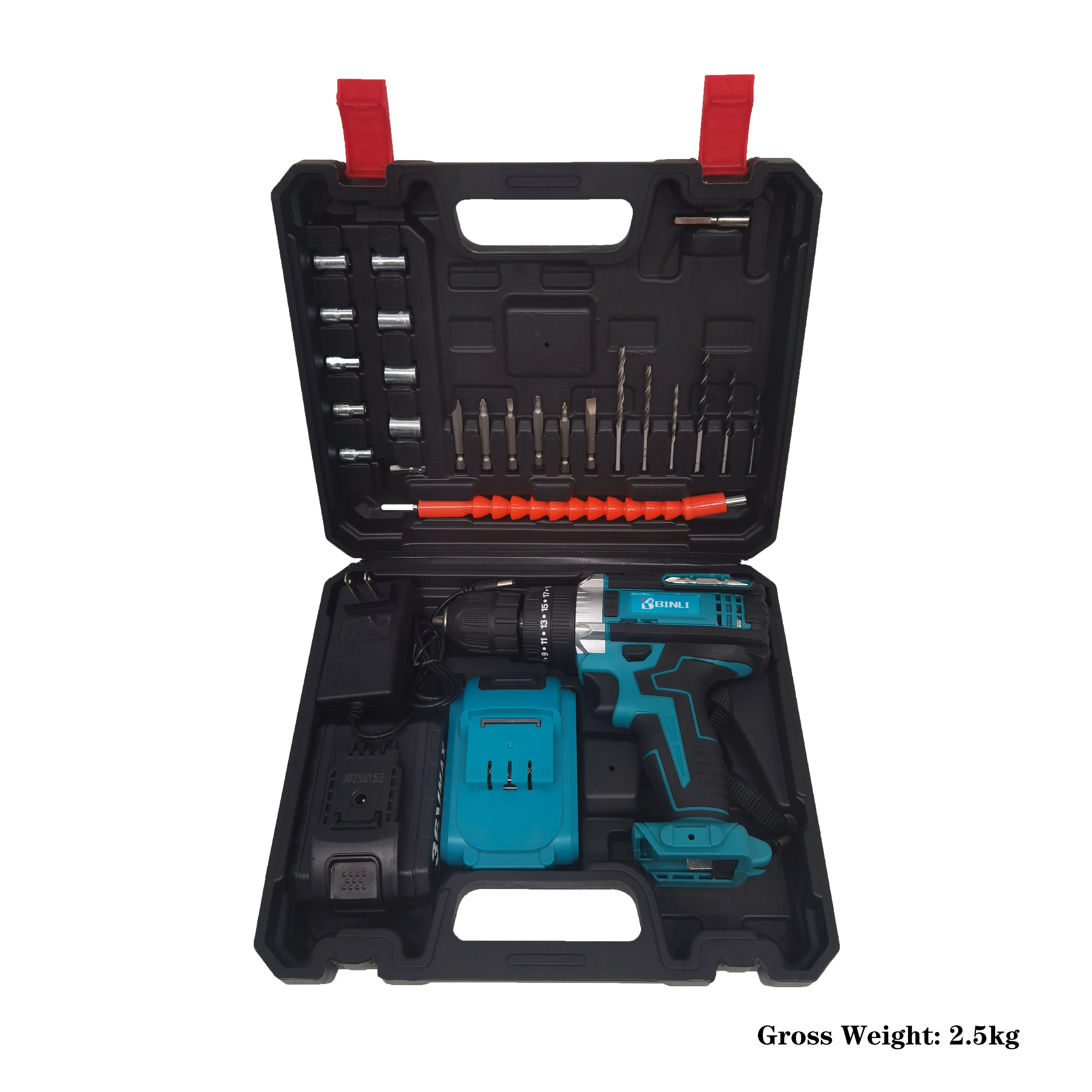 Multifunctional 24V 20V Cordless Lithium Battery Hammer Screwdriver Power Drill