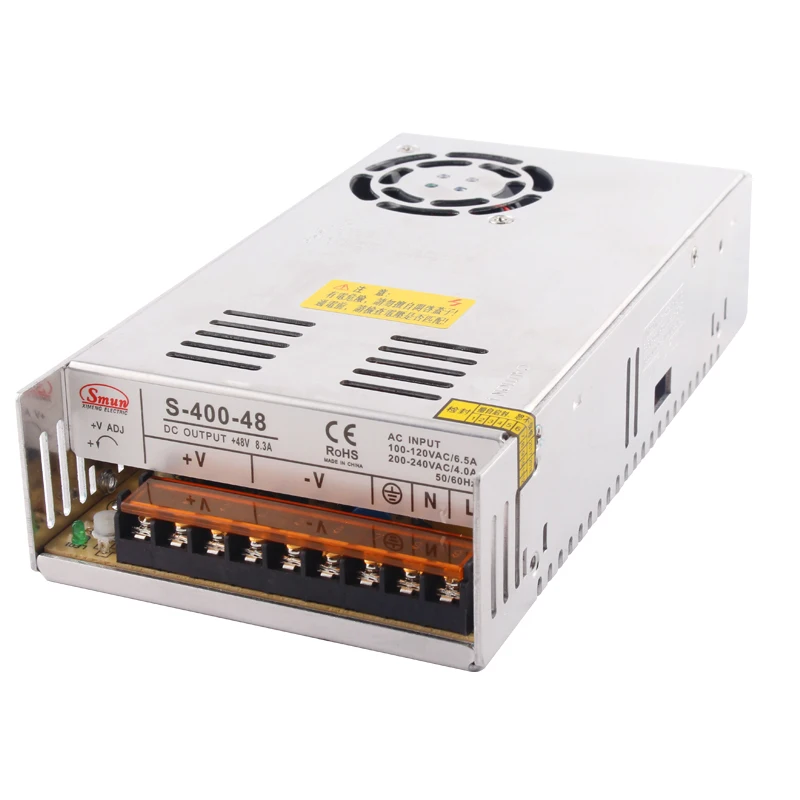 SMUN S-400-48 400W POWER SUPPLY 48VDC 8.3A Switching Power Supply With 2 Years Warranty