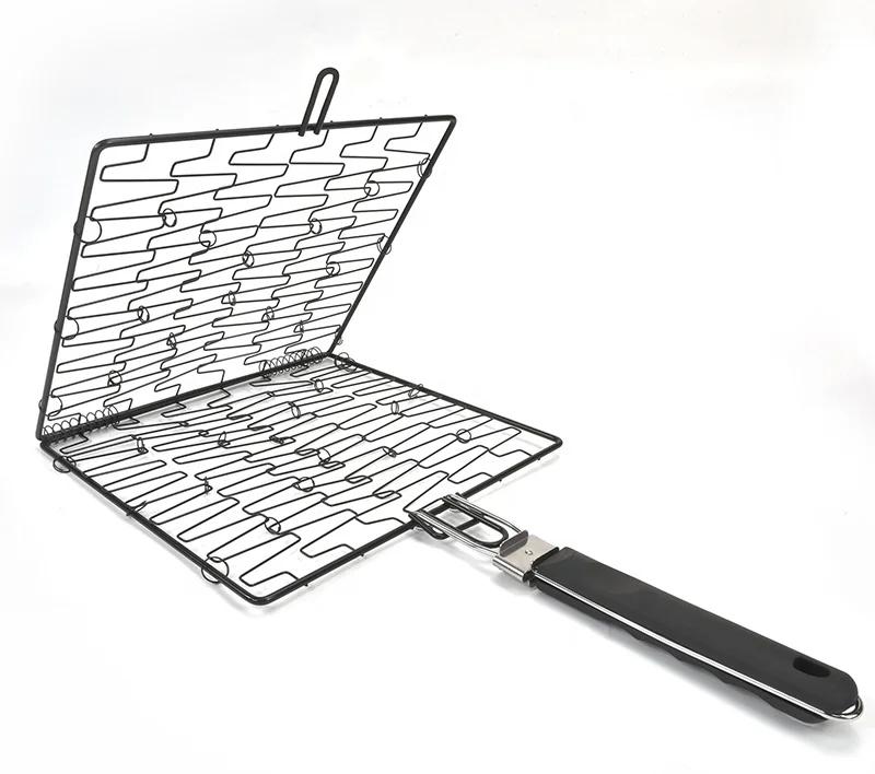 Барбекю барбекю портативный металлический набор инструментов для приготовления пищи антипригарная корзина гриля рыбного