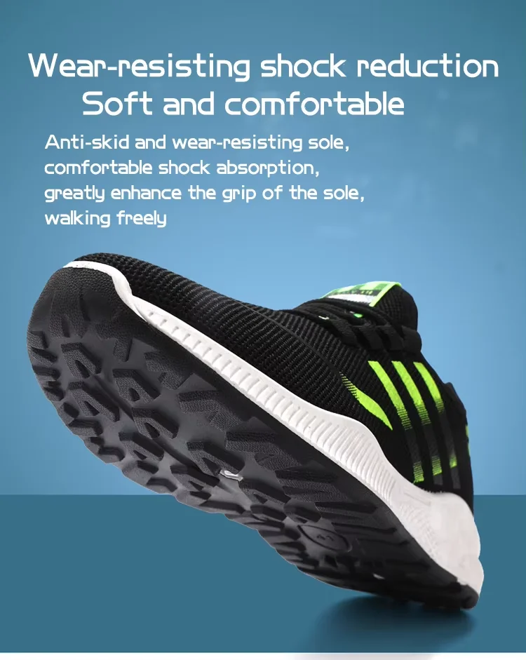 KUNTAI soft trainers for boys fashion trend shoes light weight flat shoes men anti-slip soles cheap stock sneakers wholesale
