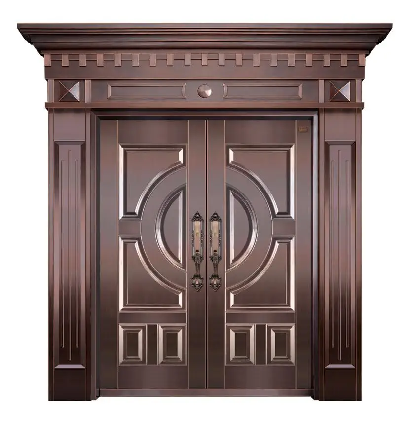 Premium luxury design exterior steel security entrance Metal main door