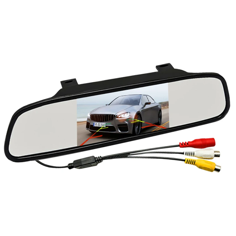 New arrival 4.3'/5' Car reversing aid video rearview mirror camera android 12V 3W  LCD monitor hd Car mirrors