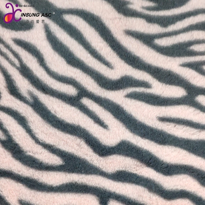 Knitted Flocking Fur fabric/Faux fur fabric / Plush fabric