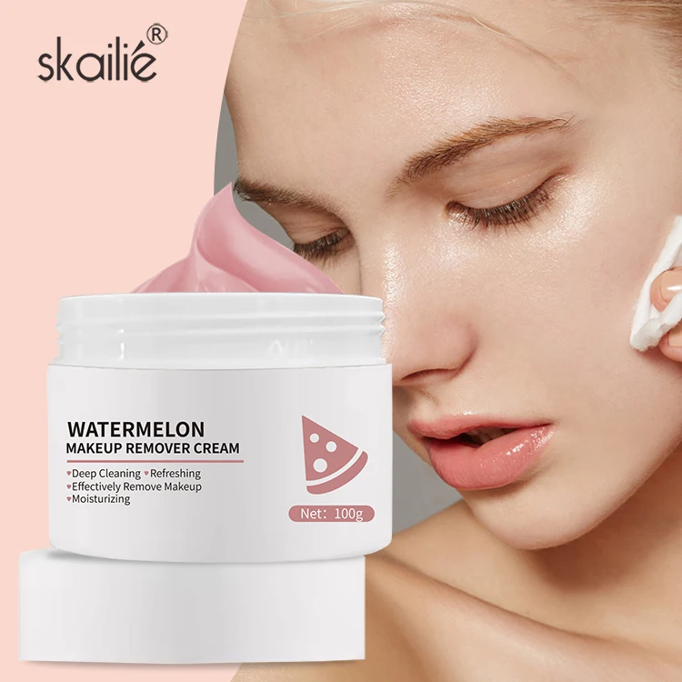 Private Label Organic Gentle Makeup Cleansing Balm Oil-Free Moisturizing Mild Facial Watermelon Makeup Removal Cleansing Cream