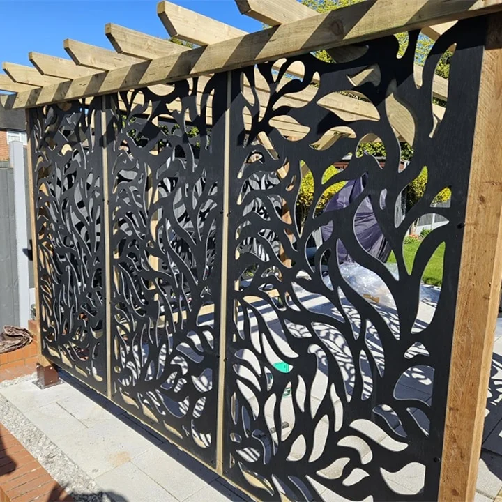 Hot Selling New Design Eco-Friendly Decoration Wpc Hollow Screen With Waterproof And Anti-Aging