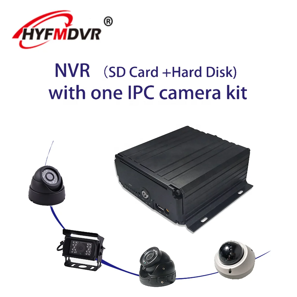 HYF 4CH 1080P Security IPC Camera Mobile NVR car network video digital recorder kit
