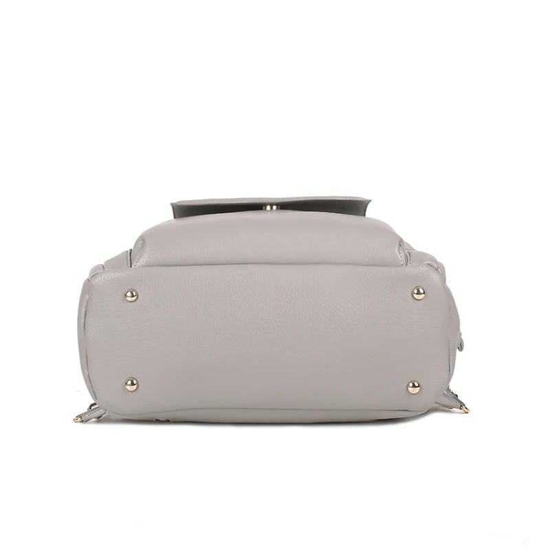 Faux leather top handle baby Travel diaper handbag, baby maternity nappy bag with changing pad and pracifier pouch