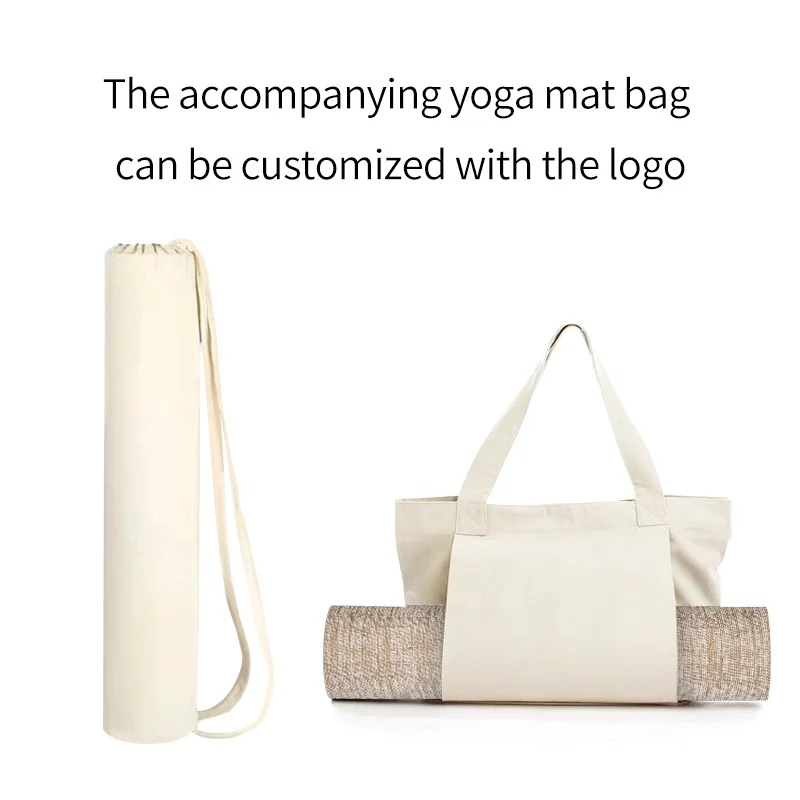 Custom Logo Printed Natural rubber PU Eco-friendly 4mm 5mm set Non-slip travel yoga mat and bag high quality OEM ODM
