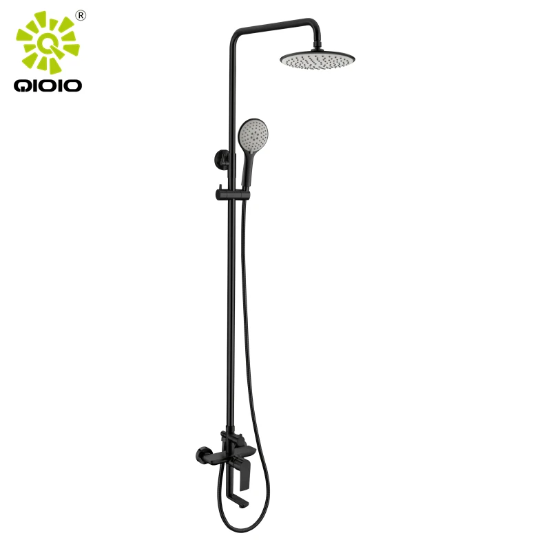 Casting Plate Series 304 Stainless Steel PVD Gun Grey Gunmetal 3-way Hot Cold Shower Faucet