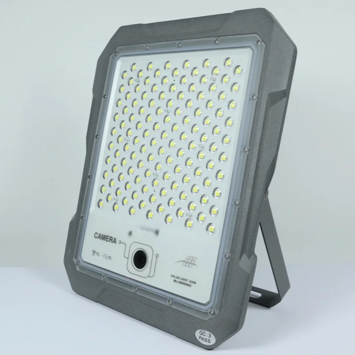 New MJ Breaker Warrior LED 300W 500W 800W 1200W Solar Floodlight With WIFI 1440P CCTV Camera Waterproof Outdoor Security Lamp