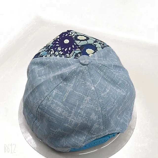 Spring and Autumn Blue Pattern Casual Hat