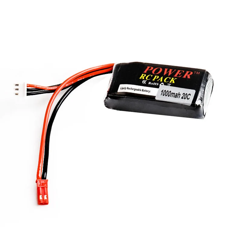 2s 7.4v 1000MAH Model Airplane Power Lithium Battery pack suitable for Weili V262 V353 V912