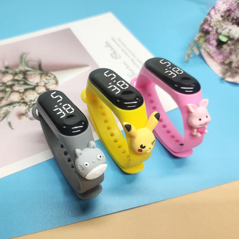 Cartoon Doll Women Watch Waterproof Cartoon Watch Toy for Kids Fashion Electronic Watch Silicone Bracelet Xmas Gift Reloj Mujer