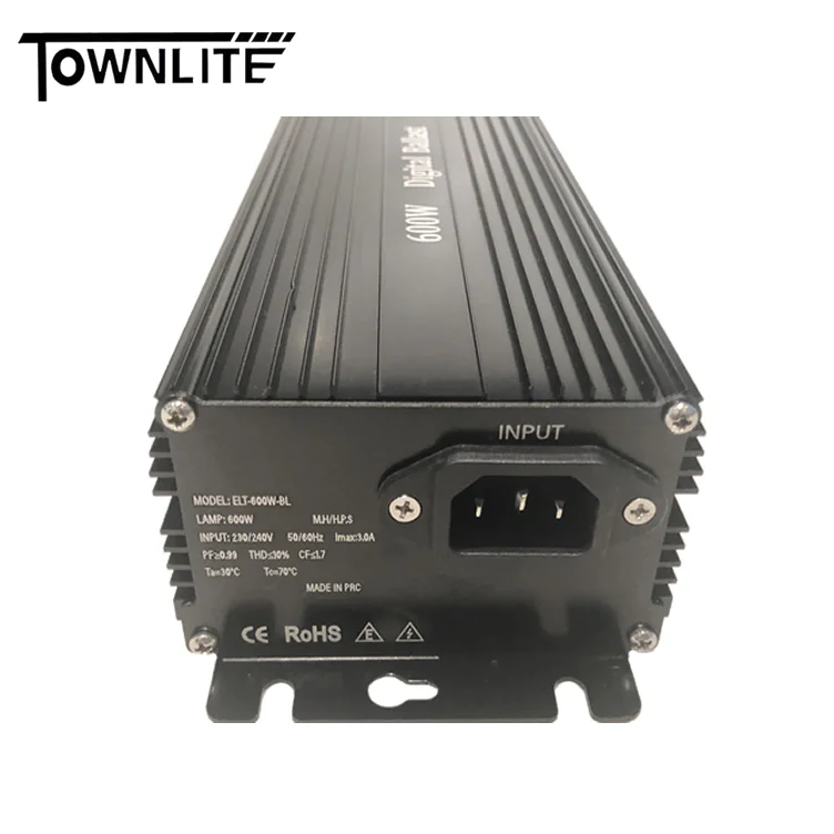 HPS MH digital ballast 600W/600W No Fan Cooled QuietLine Digital Electronic Ballast Dimmable HPS MH 120/240V