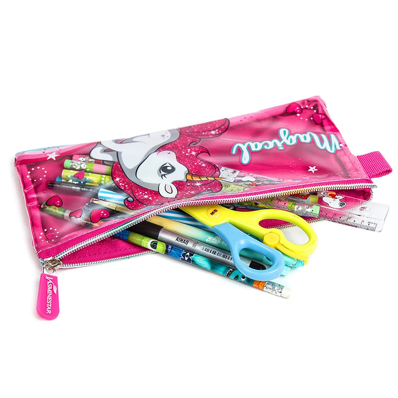 Jasminestar Girls School Backpacks For Kids School Bag Unicorn Transparent Backpack Set For Girls Bag With Lunch Tote Bag