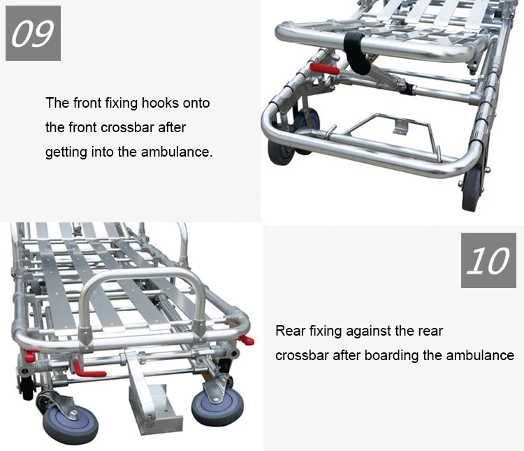 Emergency medical stretcher Custom factory price orange folding ambulance stretcher for sale