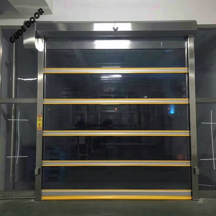 Modern Design High-Speed Steel Automatic Roll-Up Door PVC Fast Roller Shutter with Thermal Insulation Push Pull Open for Garages