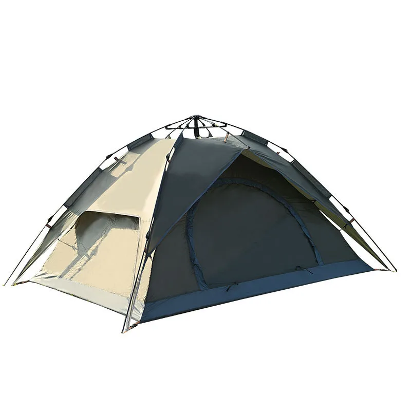 Pu3000Mm Easy Opening Traveling Pop Up Tent Outdoor 3-4 Person Instant Tents Double Decker Layer Automatic Tents For Camping