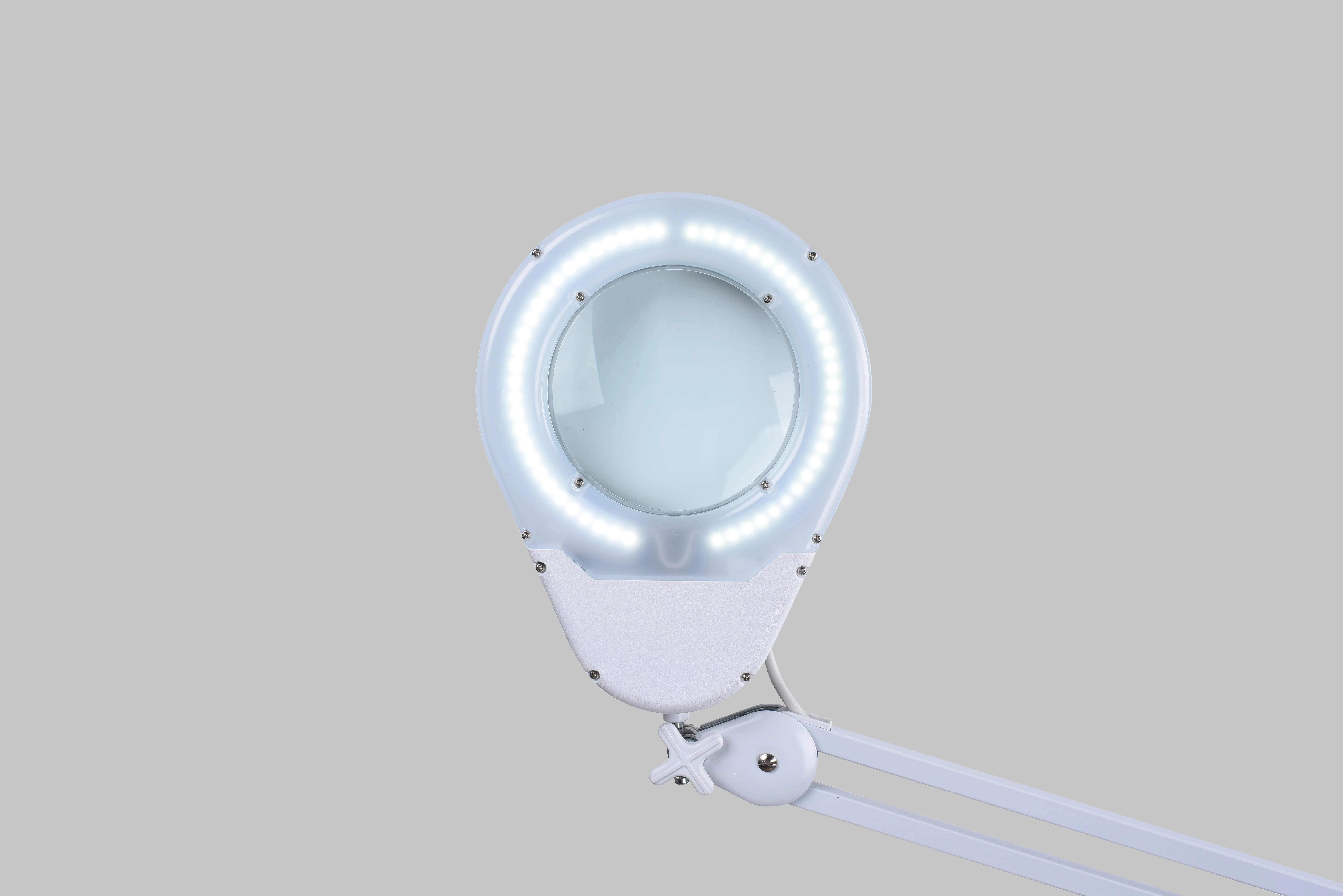 Beauty Salon Hands Free 25x 30x Head Skin Analysis Magnifying Lamp Glass Desktop Lamp Magnifying Glass