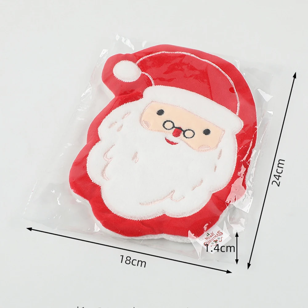 Christmas hand towel coral fleece elk Christmas tree absorbent quick-drying cartoon handkerchief Christmas Hanging Towel