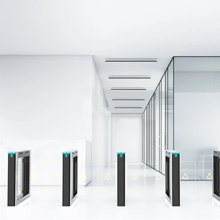 RFID Mechanical Pedestrians Access Control High Security Turnstile Swing Barrier Gate