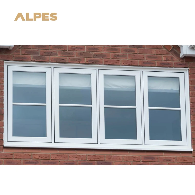 ALPES Factory Direct Tempered Double Glass Sliding PVC Upvc Casement Windows Door from China Guangdong