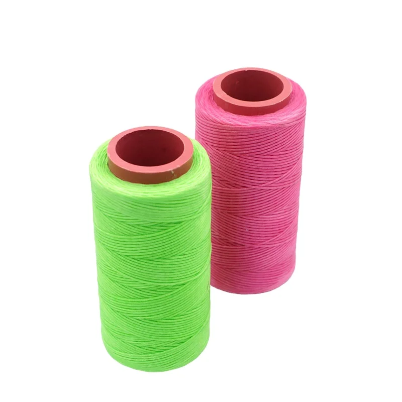 0.6mm 260M Braid Waxed Polyester Thread Shoe Threads Waxed  Leather Sewing Threads