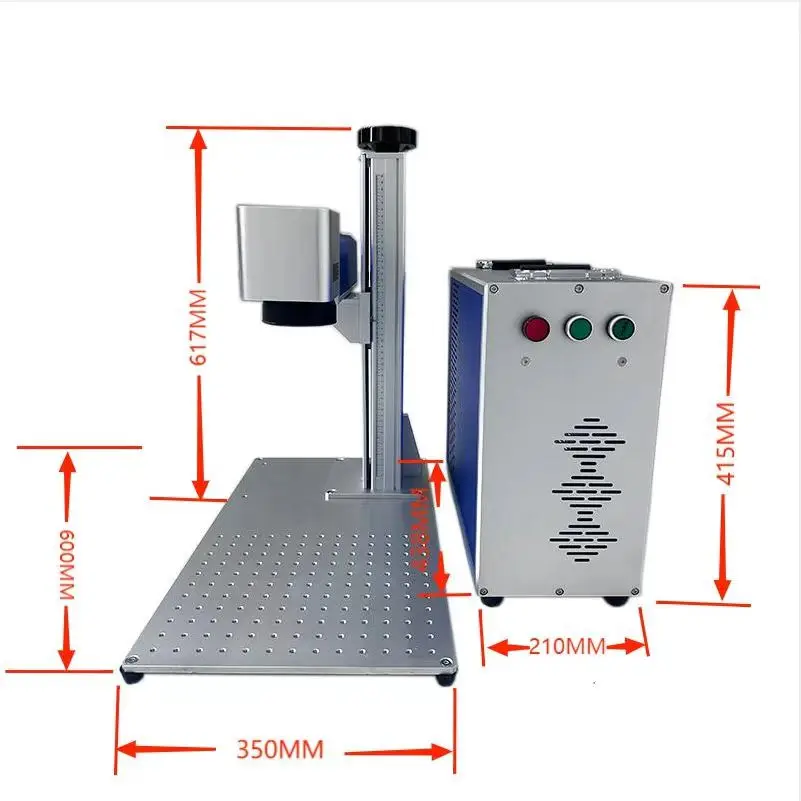 Split Desk Portable Type 20w 30w 50w 60W Fiber CO2 Laser Marking engraving Machine