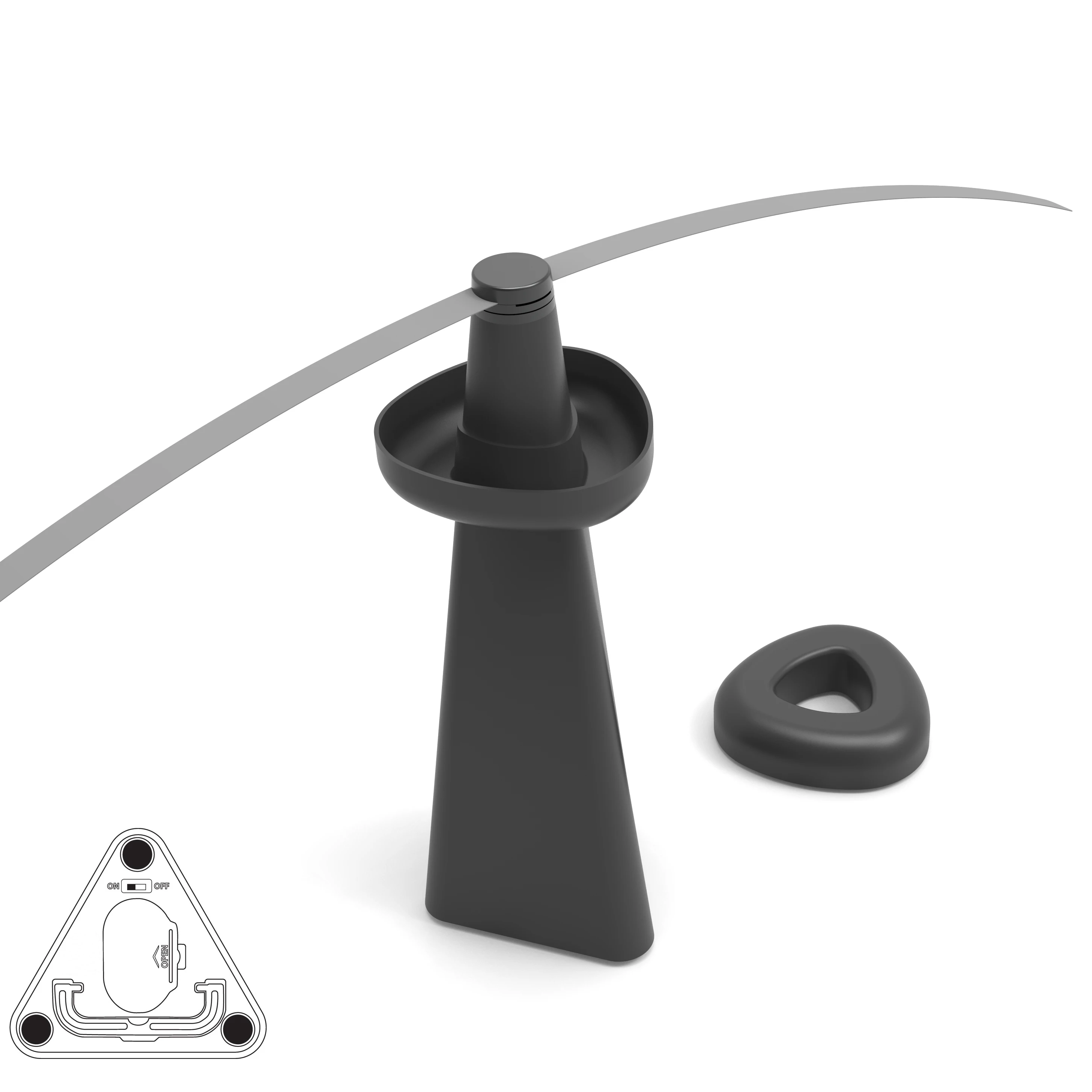 Черный Настольный ошибка и летать сдерживающим фактором вентилятор ОСА Scram Fly напугать вентилятор Shoos от летающих насекомых из продуктов напитков